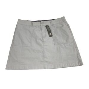 Lee Gray Straight Fit Skort Womens Size 16 M Tennis Golf Outdoors Casual NWT
